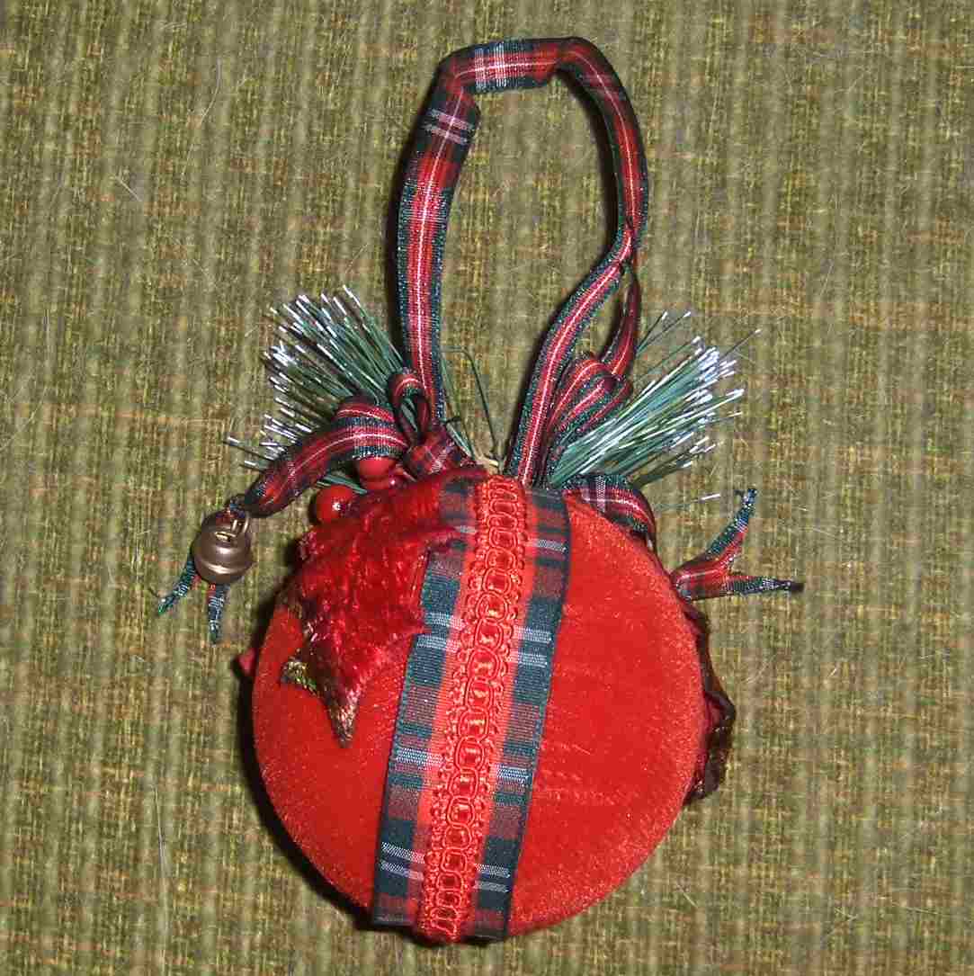 velvet Christmas ornament