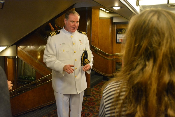 Commodore Hoard explains ships history