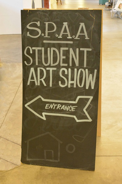 student-art-show-sign