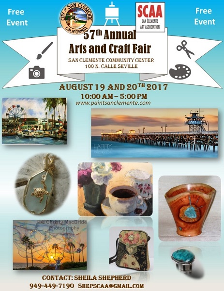 SCAA Arts and Craft Fair flyer