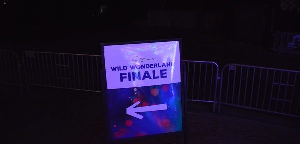 Wild Wonderland finale sign